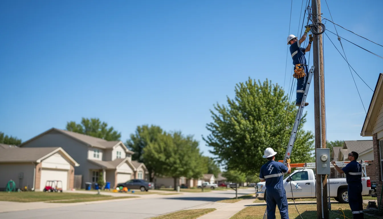 Residential electrician providing installation services in Nolan, TX